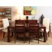 Modern Dining Table 4 wooden Chairs & 2 cloth chairs