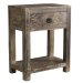 Reclaimed wood night stand with Lime wash finish