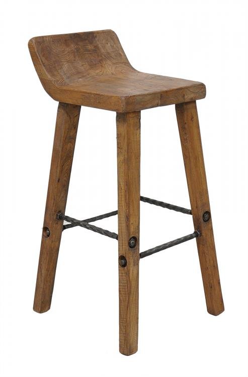 Arturo Reclaimed Boat Wood Bar Counter Stool Aardvark Home Decor Arturo Reclaimed Boat Wood Bar Counter Stool