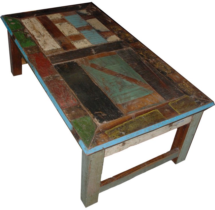 Vintage Multi Color Coffee Table 51w 28d Aardvark Home Decor Vintage Multi Color Coffee Table 51w 28d